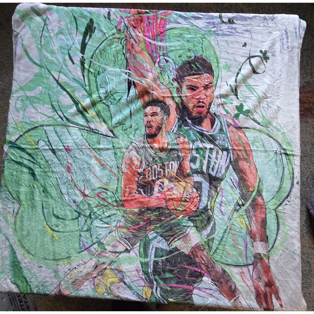 Boston Celtics Jayson Tatum Basketball NBA Super Soft Blanket 52"×40"